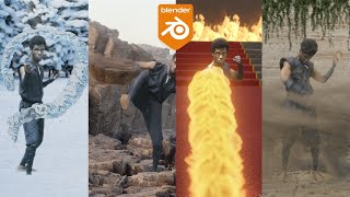 How to Create All Four Elements in Blender