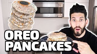 Oreo Stuffed Pancakes