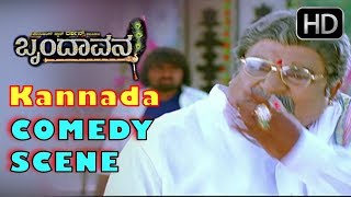 Challenging star Darshan Kannada Comedy Scenes | Brindavana Movie