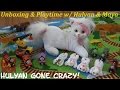 Maya's Toy Cat & Kittens Unboxing + Thomas & Friends Playmat and Toy Trains