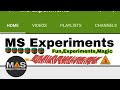 ms experiments