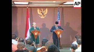 INDONESIA: US SECRETARY OF STATE ALBRIGHT MEETS HABIBIE