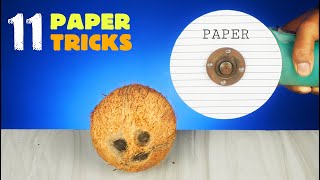 11 Awesome Paper Tricks || Science Experiments With Paper