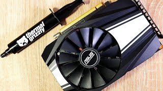 GTX 1660 meets ThermalGrizzly: Lower temps for Asus Phoenix single fan GPU | GPUmining maintenance