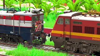 WAG7 to WAP4 LOCOMOTIVE CHANGE | BUMPY RAILROAD | Train Simulator | Railworks 3 | NTG GAMING