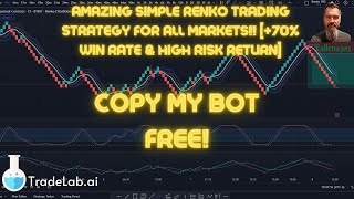 AMAZING SIMPLE RENKO TRADING STRATEGY FOR ALL MARKETS!! [+70% WIN RATE \u0026 LOW RISK] Automated