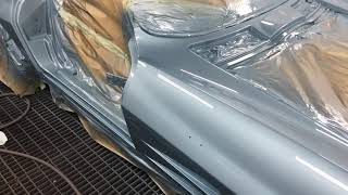 Painting Chevrolet Corvette with Cromax Pro and cc6500 clearcoat prt. 4