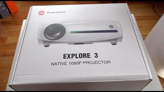 VIVIMAGE Explore 3 Native 1080p Projector Unboxing