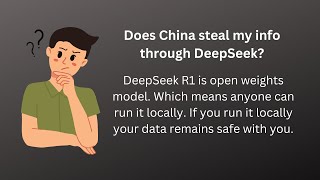 Is it safe to use DeepSeek R1 ?