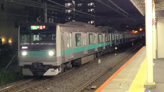 【常磐線】1929K E233系2000番台マト13編成 我孫子駅 到着シーン