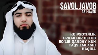 381) Savol-javob: Ko'pxotinlik erkaklar betob bo'lib qanday kun taqsimlaydi | Shayx Abdulloh Zufar