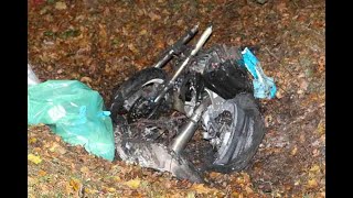 Zweiradmarke nicht identifizierbar: Motorradfahrer fährt gegen Baum – tot