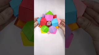 Origami kusudama cube #shorts #origami #kusudama #cube