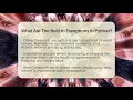 What Are The Built-in Exceptions In Python? - Python Code School