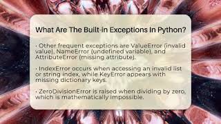 What Are The Built-in Exceptions In Python? - Python Code School