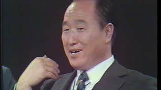 Rev Sun Myung Moon interviewed by Al Capp in 1972 in the US