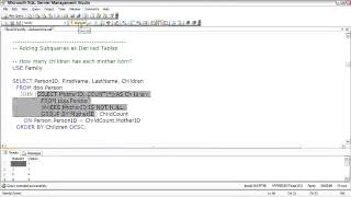 3 Adding Subqueries as Derived Table