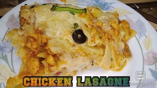 Cheese and juicy chicken lasagna recipe by cooking With Saba (CWS)