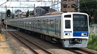 西武鉄道6000系 急行「飯能」行き 西武池袋線東久留米駅通過