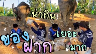 แกะกล่องของฝาก❗️ เยอะมาก อุ้มบุญชอบมากข้าวกระยาสารท❤️ |อุ้มบุญ แฟมิลี่