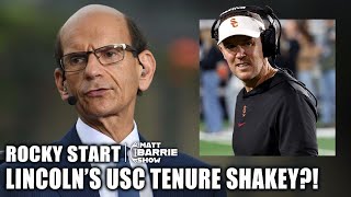 ROCKY START FOR USC 😬 Finebaum says Lincoln Riley’s USC tenure looks 'SHAKEY' | The Matt Barrie Show