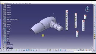 CATIA : Hair Dryer Cover | Generative Shape Design