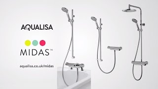 Introducing the NEW Aqualisa Midas range of thermostatic showers