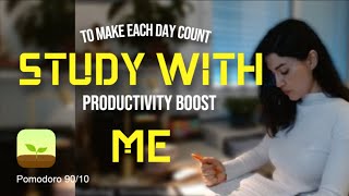 8 HOURS Study with me LIVE📚Intense Study | fire sounds | pomodoro timer 60/10