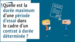 [Droit du travail] Période d'essai et durée de CDD