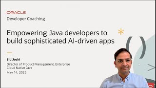 Developer Coaching - Empowering Java Developers to Build Sophisticated AI-Driven apps