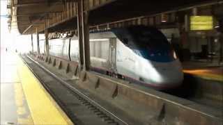 Amtrak Bombardier Acela Express #2002 departing Newark Penn Station