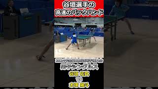 【全日本卓球2024】まさに一閃！谷垣佑真選手のスイングスピードが速すぎる！【木塚陽斗vs谷垣佑真】#shorts #short #卓球#pingpong #tabletennis