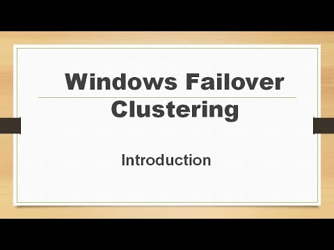 Windows Failover Clustering – Introduction to Ms SQL