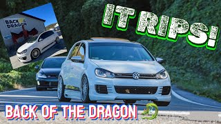 The 3.6L VR6 MK6 hits BACK OF THE DRAGON!