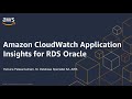 Amazon CloudWatch Application Insights for RDS Oracle | Amazon Web Services