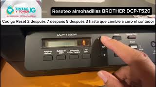 Reseteo contadores BROTHER DCP-T520W