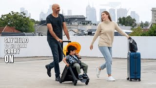 Traveling with kids made easy with the world's first carry on luggage stroller by TernX