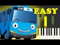 Tayo the Little Bus Theme Song Piano Tutorial EASY