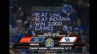 #3 Kentucky vs Drexel Basketball Highlights (12/21/2009 - UK2K)