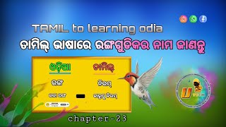 ତାମିଲ୍ ଭାଷାରେ ରଙ୍ଗ ଗୁଡ଼ିକର ନାମ ଜାଣନ୍ତୁ Learn the color name in Tamil(chapter-23)👈✍️