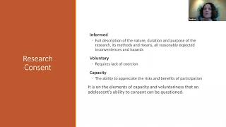 Ethical Considerations When Including Adolescents in Research