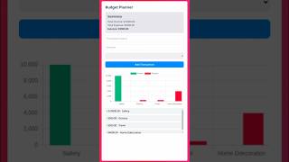 Budget Planner with Chart.js | JavaScript Expense Tracker Tutorial | WebCraft & Devs #coding #html