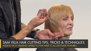Adding Face Framing Layers to Fine Hair to Accentuate Features