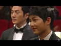 hd engsub 121231 moon chae won u0026 park shi hoo cut jealous joong ki lol @ kbs drama awards 2012