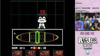 Undertale speedrun by Kasa-Nezumi.  RTA In Japan Marathon 2016