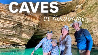 English Russian Sailing Family visit the Ksylompatis Caves #Amorgos #Greece #Koufonisi (#E48)