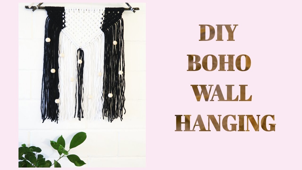 DIY: Boho Wall Hanging | Step By Step Macrame Wall Hanging Tutorial ...