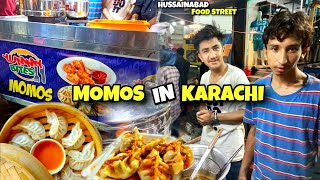MOMOs in Karachi Hussainabad Food Street Yummy Bites So Delicious Tradition Food #momos #food #video