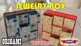 How to make easy ORIGAMI JEWELRY BOX(종이접기 보석함)