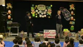 video of the bubble show 杉山兄弟ス－パ－シャボン玉ショ－bubble science show